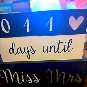 Miss to Mrs Countdown Blocks